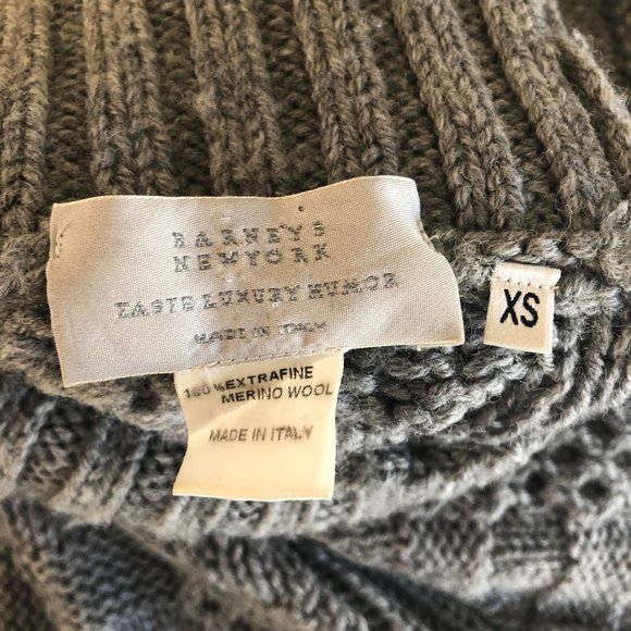 Barney's Merino Wool Chunky Turtleneck Sweater - Picture 10 of 10